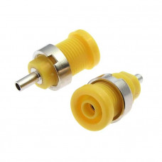 Гнездо Z014 4mm panel jack YELLOW