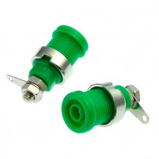 Гнездо Z016 4mm panel jack GREEN
