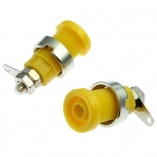 Гнездо Z016 4mm panel jack YELLOW