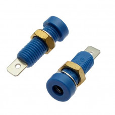 Клемма приборная Z032 4mm Socket BLUE