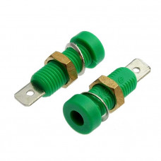Клемма приборная Z032 4mm Socket GREEN