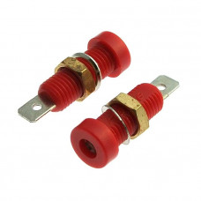 Клемма приборная Z032 4mm Socket RED