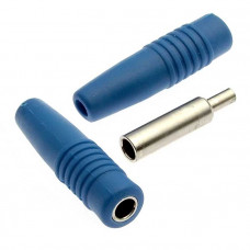 Гнездо на кабель Z041 4mm Cable jack BLUE