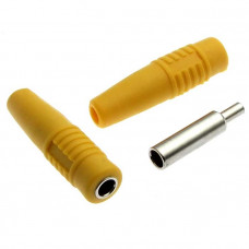 Гнездо на кабель Z041 4mm Cable jack YELLOW