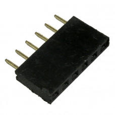 Гнезда для платы PBS-1x06 (PBS-06)шаг 2.54 мм