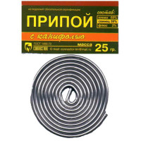 Припой ПОС 61 с канифолью 25г