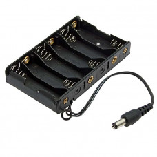 Батарейный отсек AA 6x1 DC2.1*5.5mm (L)=15CM