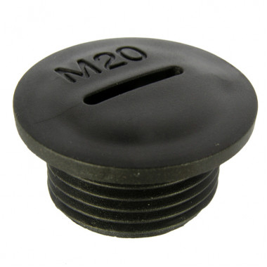 Заглушка для кабельного ввода MG-20 Черный пластик