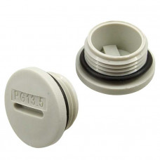 Заглушка для кабельного ввода PG13.5 Серый пластик