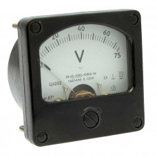 Амперметр щитовой переменного тока Ц4202 75В (50ГЦ)
