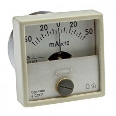 Амперметр щитовой постоянного тока М42303 500-0-500МА