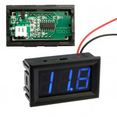 Цифровой вольтметр (DC) V27T-DL Blue (3.2-30V)