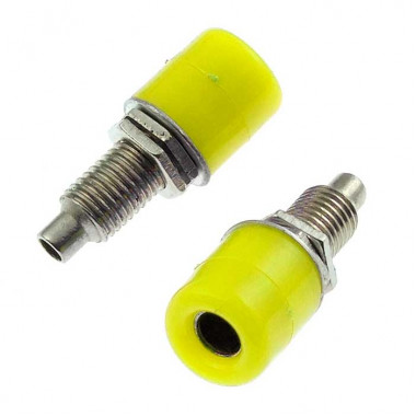 Гнездо Z011 4mm panel jack YELLOW