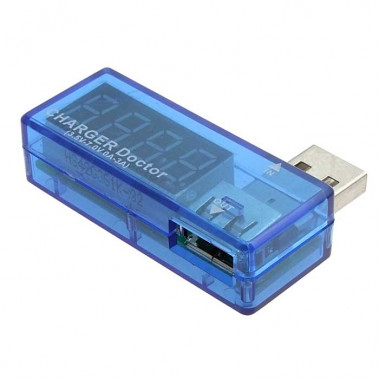 USB зарядное устройство с индикацией напряжения и тока зарядки