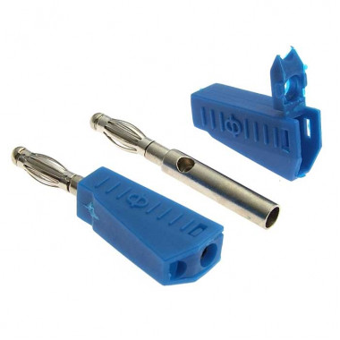 Штекер Z040 4mm Stackable Plug BLUE