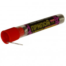 Припой ПОС 60 с канифолью колба 8гр