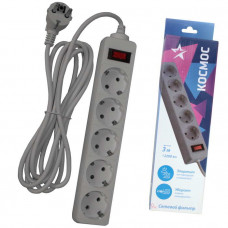 Удлинитель-сетевой фильтр Космос FKsm3m-5g(G)