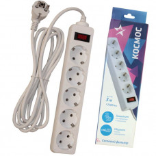 Удлинитель-сетевой фильтр Космос FKsm3m-5g(W)