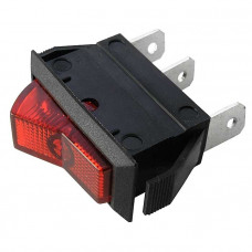 Клавишный переключатель ASW-09D кр. подсветка