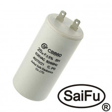 Пусковой конденсатор CBB60 20uF 630V (SAIFU)