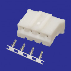 Разъем питания низковольтный HB-04 (MU-4F) pitch 2.0mm+Terminal