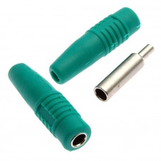 Штекер Z041 4mm Cable jack GREEN