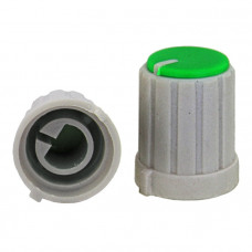 Ручка приборная RR4853 (6mm п.круг зеленый)