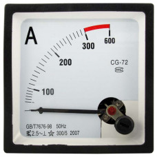 AC амперметр 300/5А 50гц (72х72)