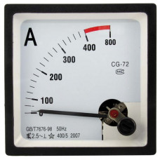 AC амперметр 400/5А 50гц (72х72)
