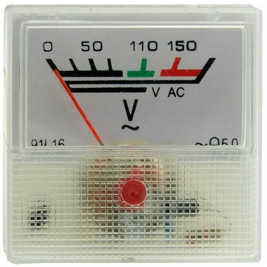 AC вольтметр 150В 50гц (40х40)