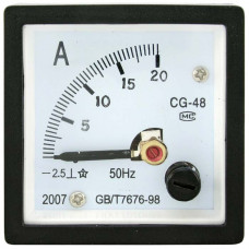 DC амперметр 20А (48х48)