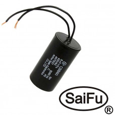 Пусковой конденсатор CBB60 8uF 450V WIRE (SAIFU)