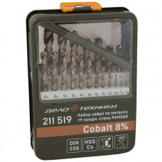 Сверла по металлу 8% 19шт