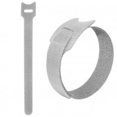 Хомут многоразовый с липучкой 150х12 мм, белый (100шт)