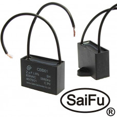 Пусковой конденсатор CBB61 2uF 630V (SAIFU)