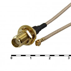 Высокочастотный разъем UFL-F/SMA-F JV-003+O 13CM