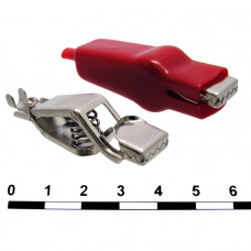 8-0047 зажим пружинный торцевой красный