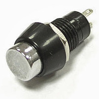 Кнопочный переключатель PBS-20B off-(on) металл