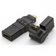 HDMI (m)-HDMI (f) поворотный угловой периеходник