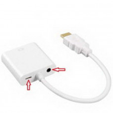 HDMI (m)-VGA (f)+AUX Power переходник