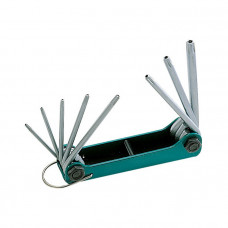 8PK-021L Складной Набор Ключей "звездочка" Torx Т9-Т40