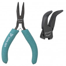 PM-055CN Длинногубцы изогнутые антистатические (127мм)