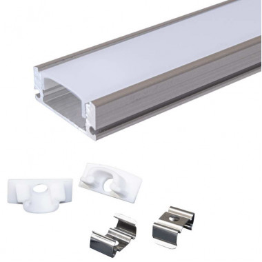 Профиль для светодиодной ленты накладной алюминиевый 509-2, 2м