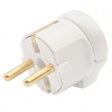 11-8504 Вилка Евро угл. с кольцом