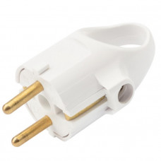 11-8505 Вилка Евро с кольцом 16А зк