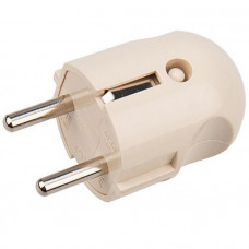 11-8531-4 Вилка прямая с/з кремовая 16 А