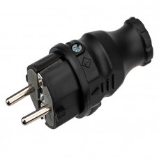 111-001 Вилка прямая влагозащищенная с заземлением 16А