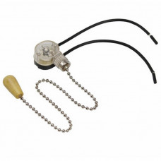 32-0103-9 Выключатель для настенного светильника c проводом и деревянным наконечником