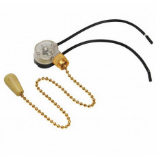 32-0104 Выключатель для настенного светильника c проводом и деревянным наконечником