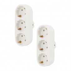 11-1079-2 Набор тройников электрических линейных 16 А с заземлением